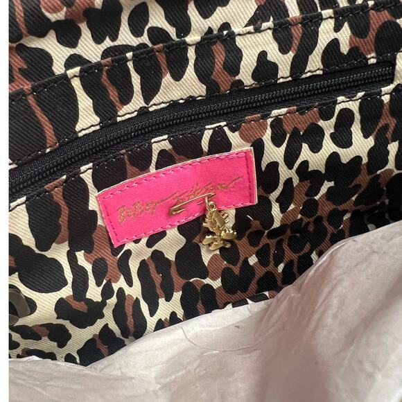 NWT Betsey Johnson Rare Candy Shop Colorful Hearts EW Flap Clutch Bag $150